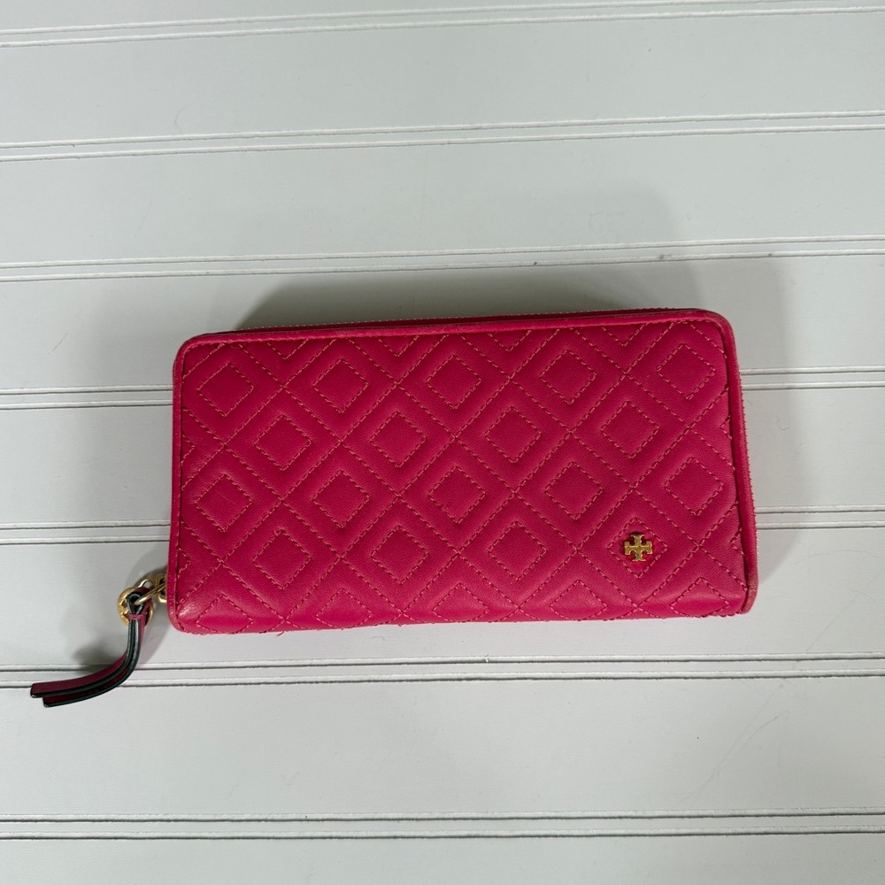 Tory Burch Hot Pink Fleming Continental Wallet